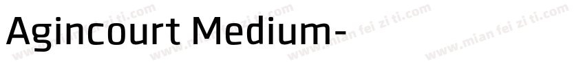 Agincourt Medium字体转换
